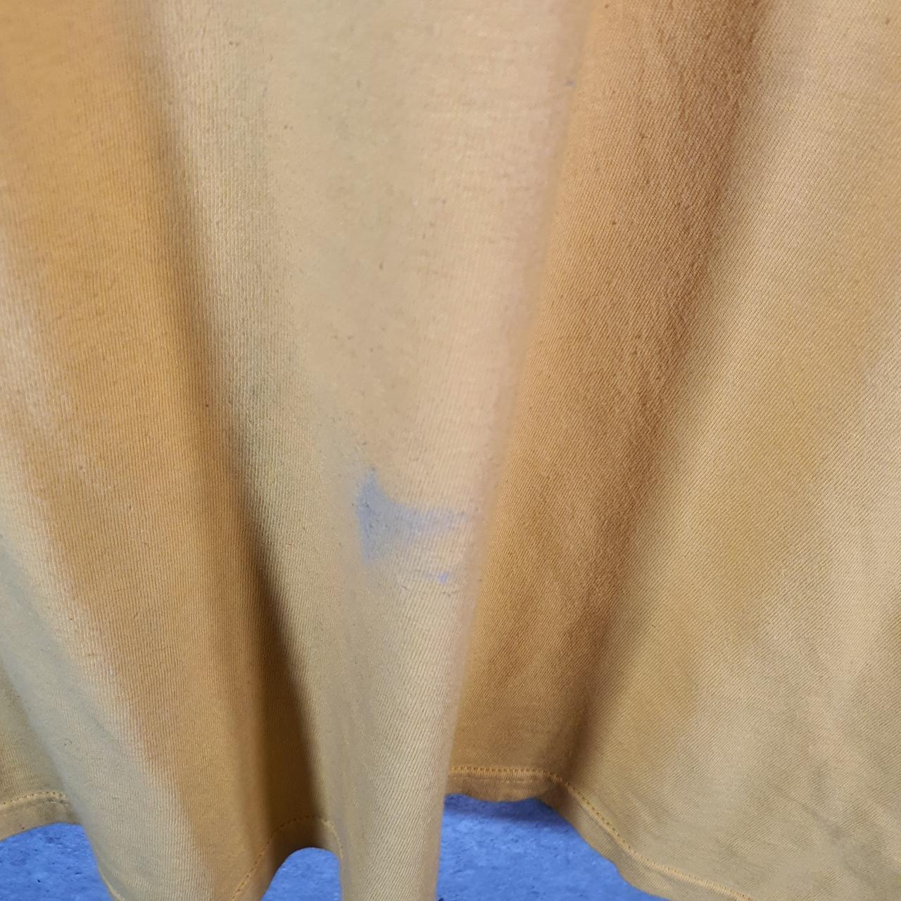 Vintage Nike Club Spellout T Shirt Mens Medium Yellow Logo Swoosh Athletic