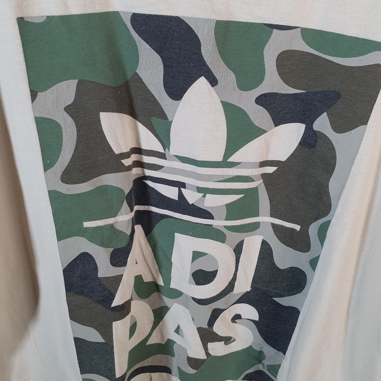 Vintage Adidas Trefoil Retro T Shirt Men’s Large Brown Three Stripes Logo