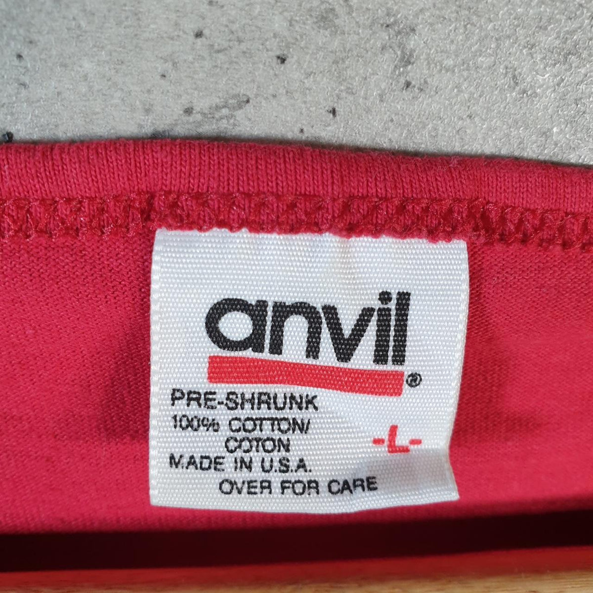 Vintage Anvil Nutcracker Santa Fe 90s USA Single Stitch T Shirt Men’s Large Red C8899