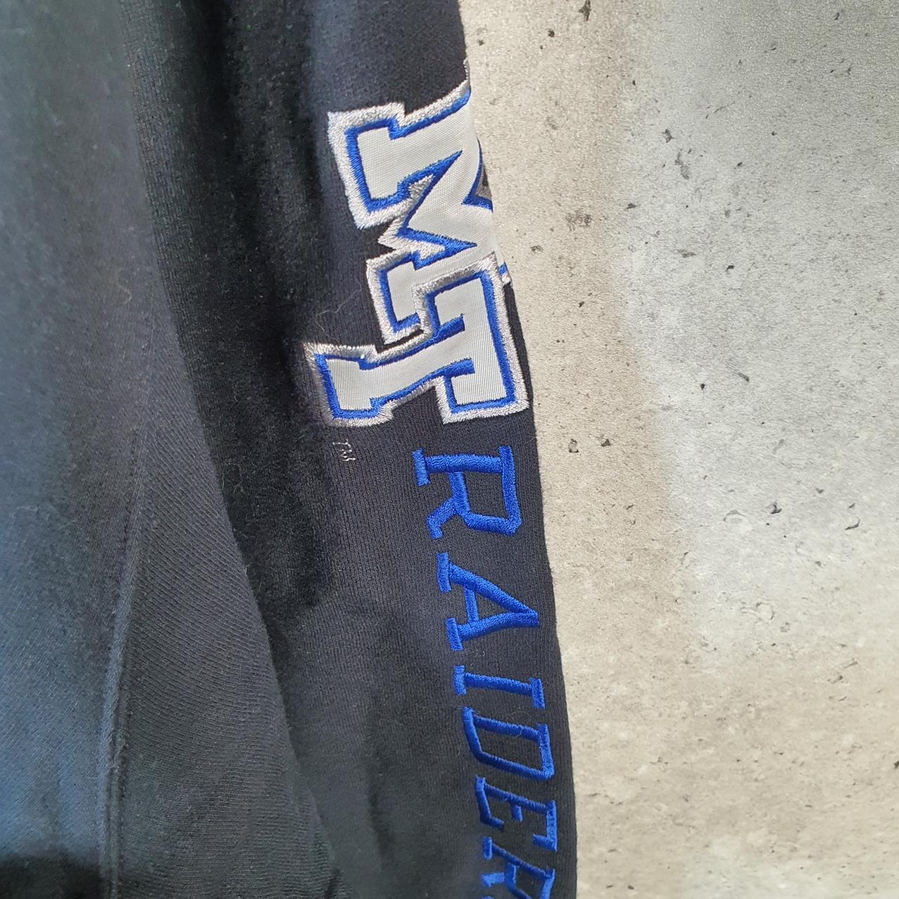 Vintage Champion Hoodie Men’s XL Black Pro Sport MT Raiders Pullover