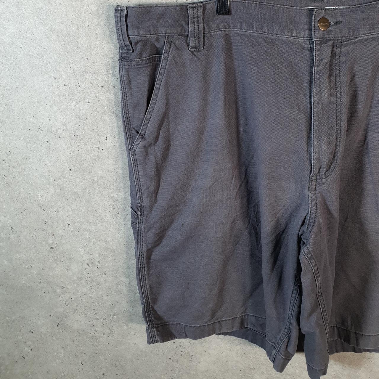 Vintage Carhartt Baggy Carpenter Shorts Jorts Cargo Men’s W42 Grey Relaxed Fit Workwear Big Fish Vintage