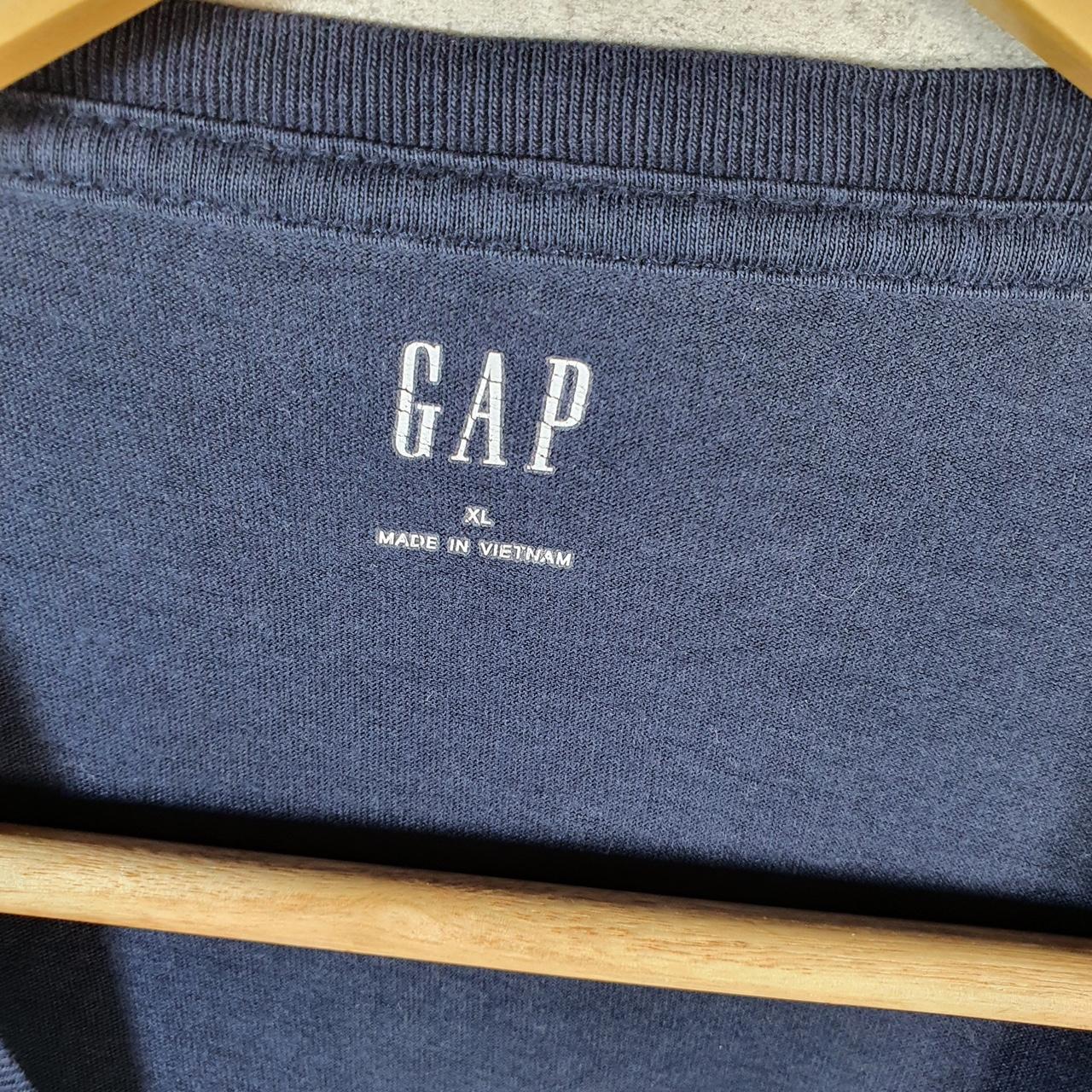 Vintage Gap Make Waves Surfing T Shirt Men’s XL Navy Blue Logo Classic Fit