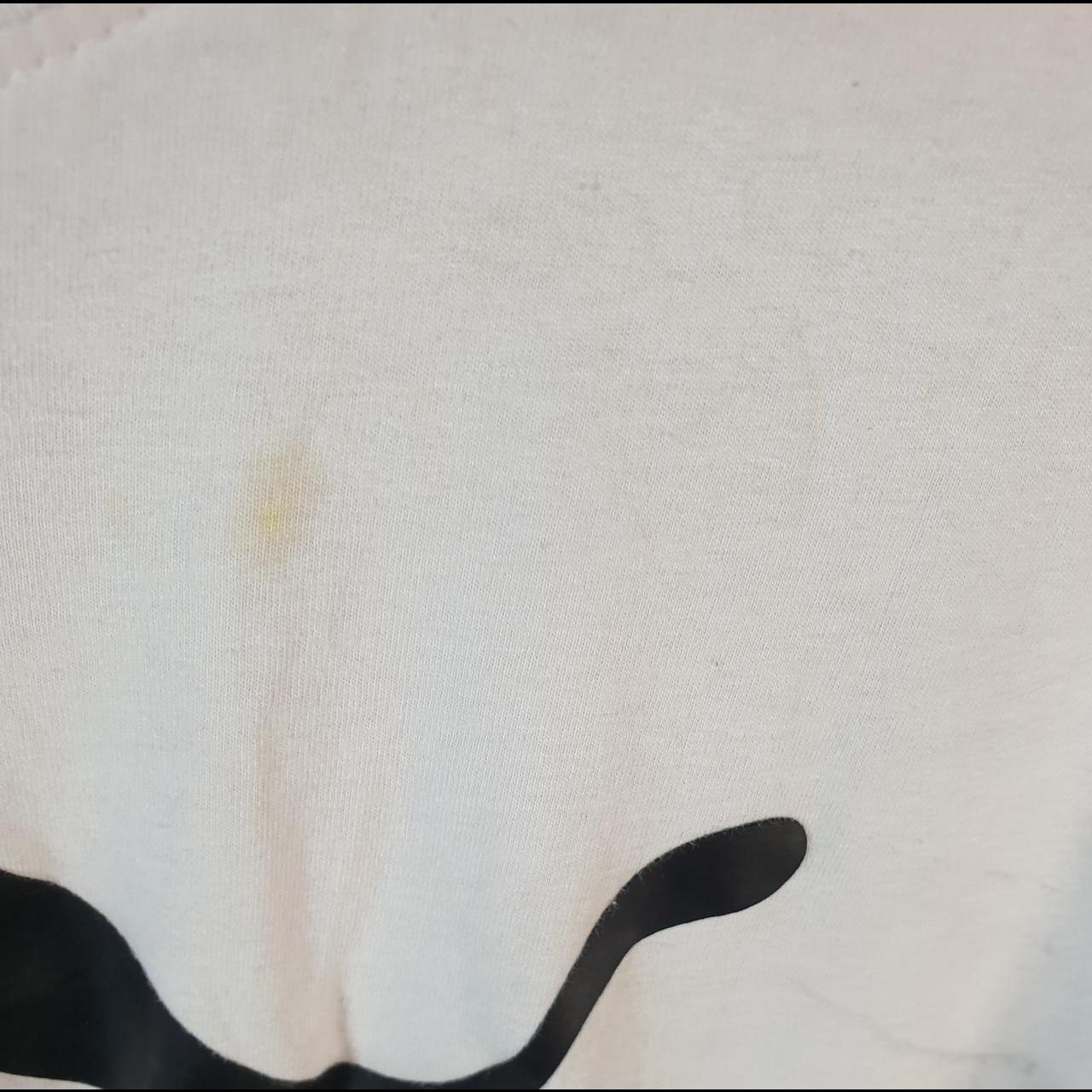 Vintage Puma Spellout T Shirt Mens Large Slim White sports Logo Athletic