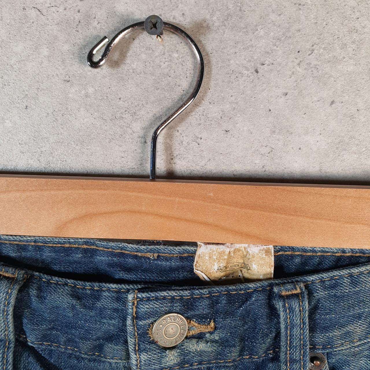 Vintage Ralph Lauren Polo Jean Shorts Jorts Cargo Womens W30 Denim Baggy Cotton Big Fish Vintage