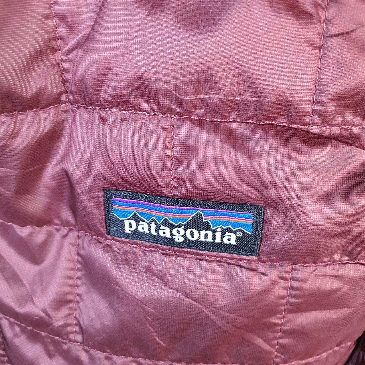 Vintage Patagonia Nano Puffer Gilet Vest Jacket Womens 2XL Burgundy Red Full Zip Lightweight Big Fish Vintage