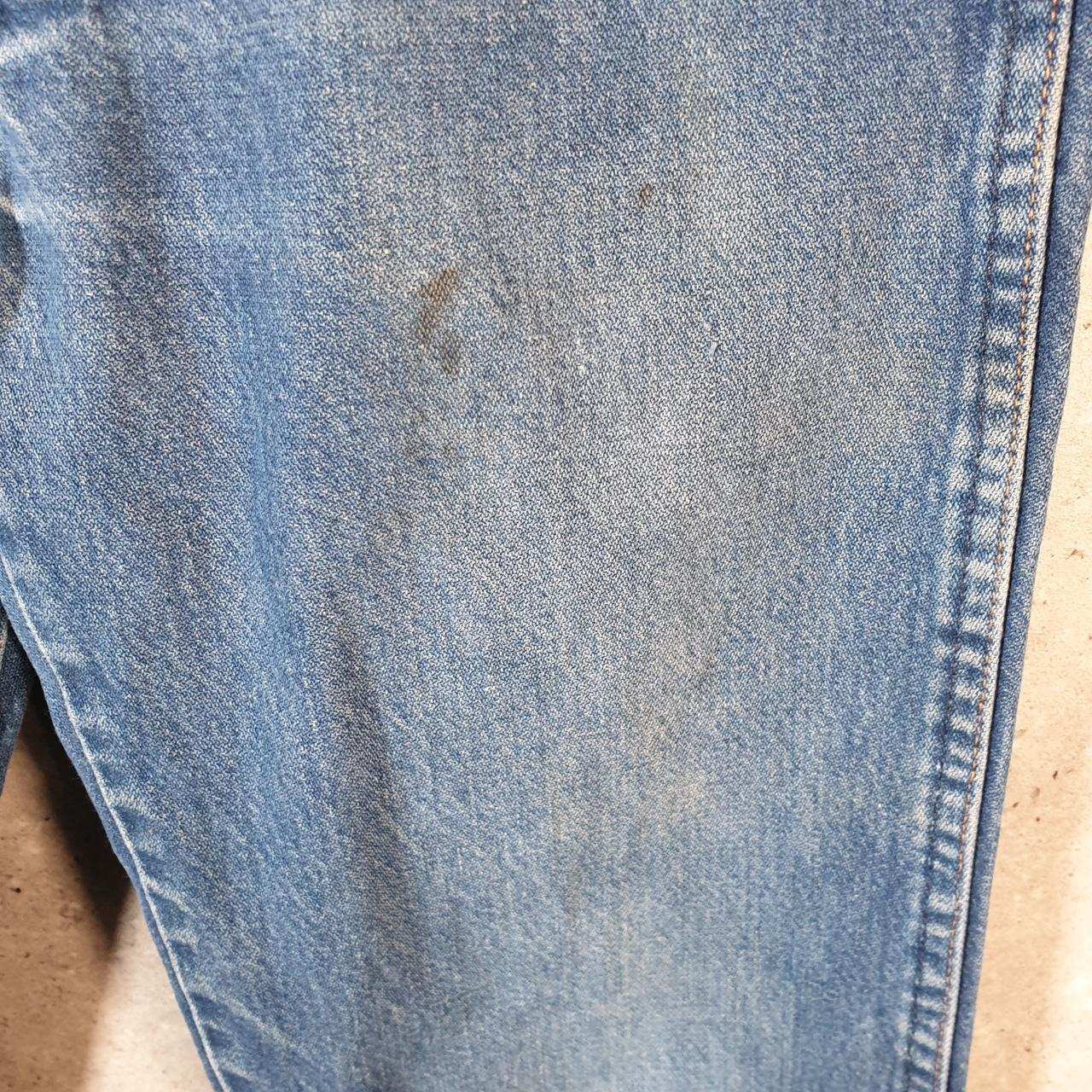 Vintage Wrangler Jeans Trousers Men’s W29 L34 Blue Logo Embroidered Big Fish Vintage