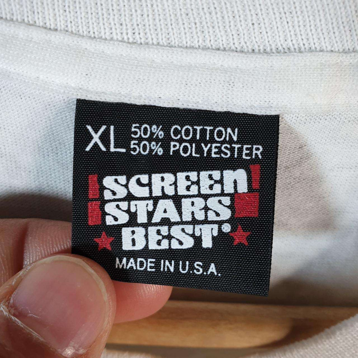 Vintage Screen Stars Best Classic Rock Cafe Charleston USA Single Stitch T Shirt Men’s XL White Big Fish Vintage