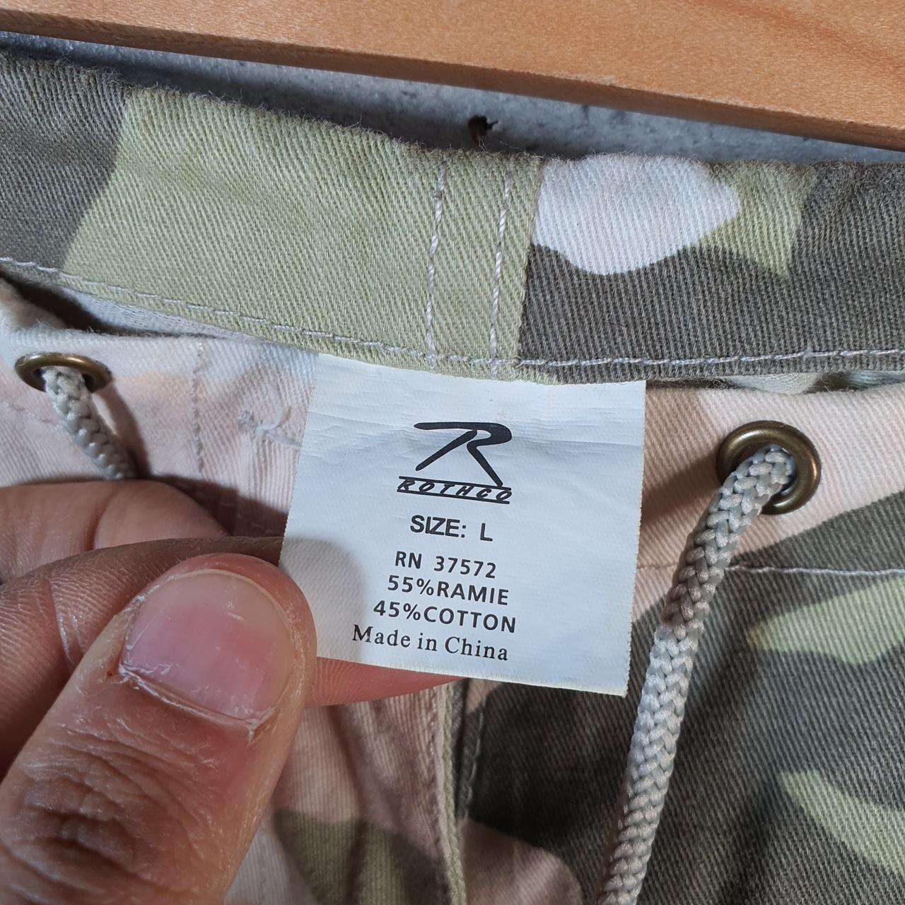 Vintage Rothco Camouflage Army Cargo Trousers Mens Large Green RealTree Big Fish Vintage