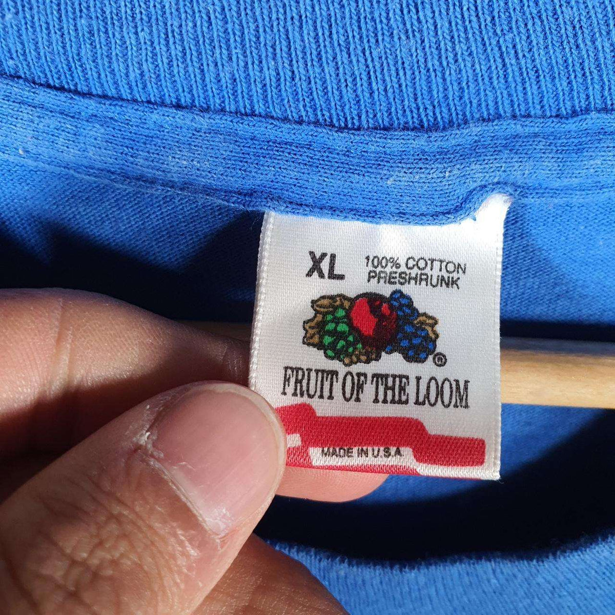 Vintage Fruit of the Loom USA Nynex Meridian System Single Stitch T Shirt Men’s XL Blue Big Fish Vintage