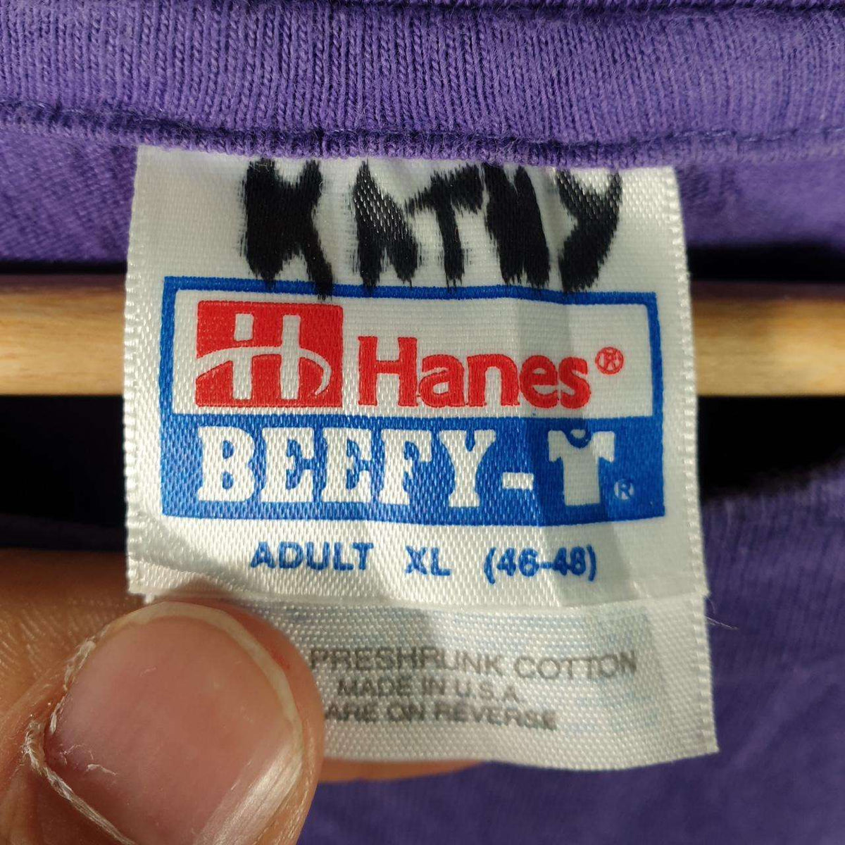 Vintage Hanes Beefy Sonoma County Crushers USA Single Stitch T Shirt Men’s XL Purple Big Fish Vintage