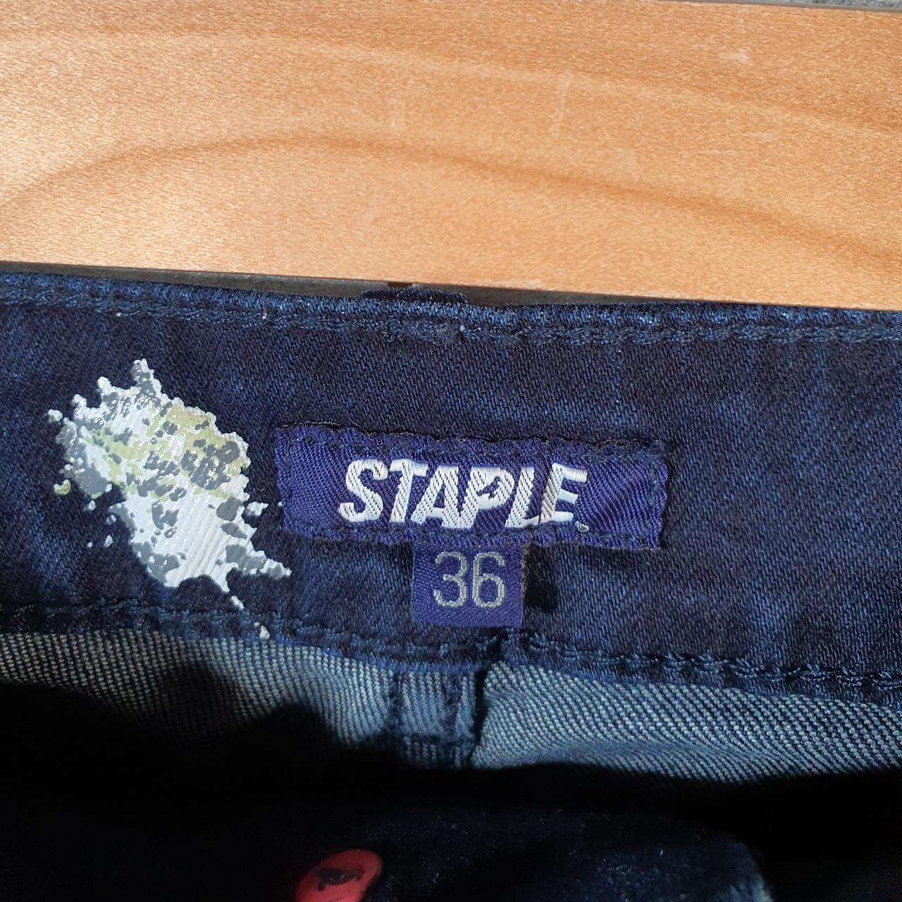 Vintage Staple World Champs Y2K Hip Hop Jeans Mens W36 Blue Denim Big Fish Vintage