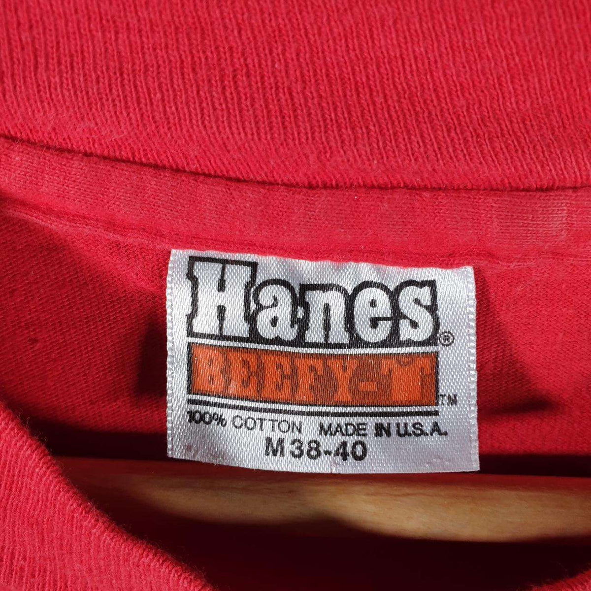 Vintage Hanes Beefy Just Maui’ed Maui USA 90s Single Stitch T Shirt Men’s Medium Red Big Fish Vintage