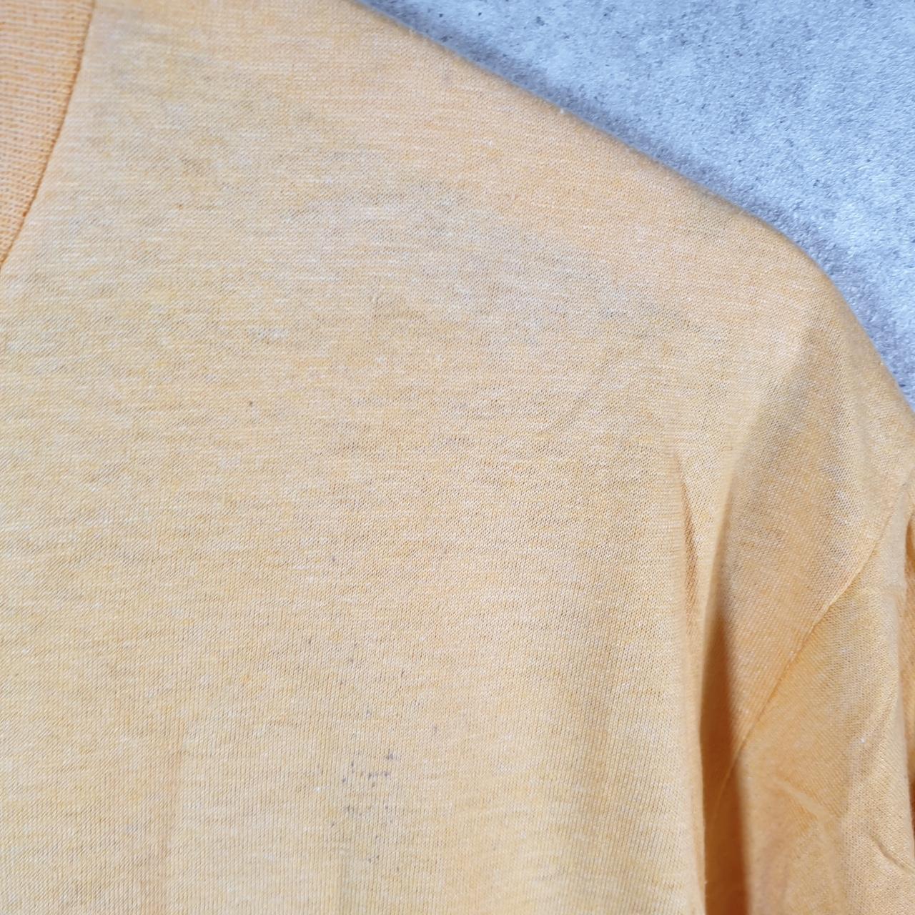 Vintage 1988 May Gold Rush Run USA Screen Stars Single Stitch T Shirt Men’s XL Yellow Big Fish Vintage