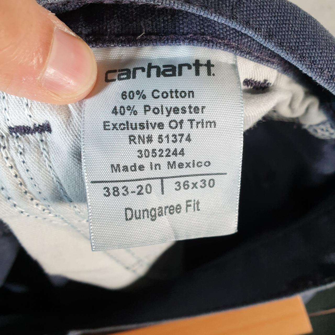 Vintage Carhartt Carpenter Trousers Mens W36 L28 Navy Blue Dungaree Fit Workwear USA