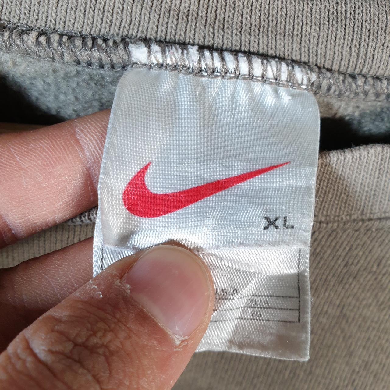 Vintage Nike 90s USA Embroidered Sweatshirt Men’s XL Brown Swoosh Y2K Pullover Logo