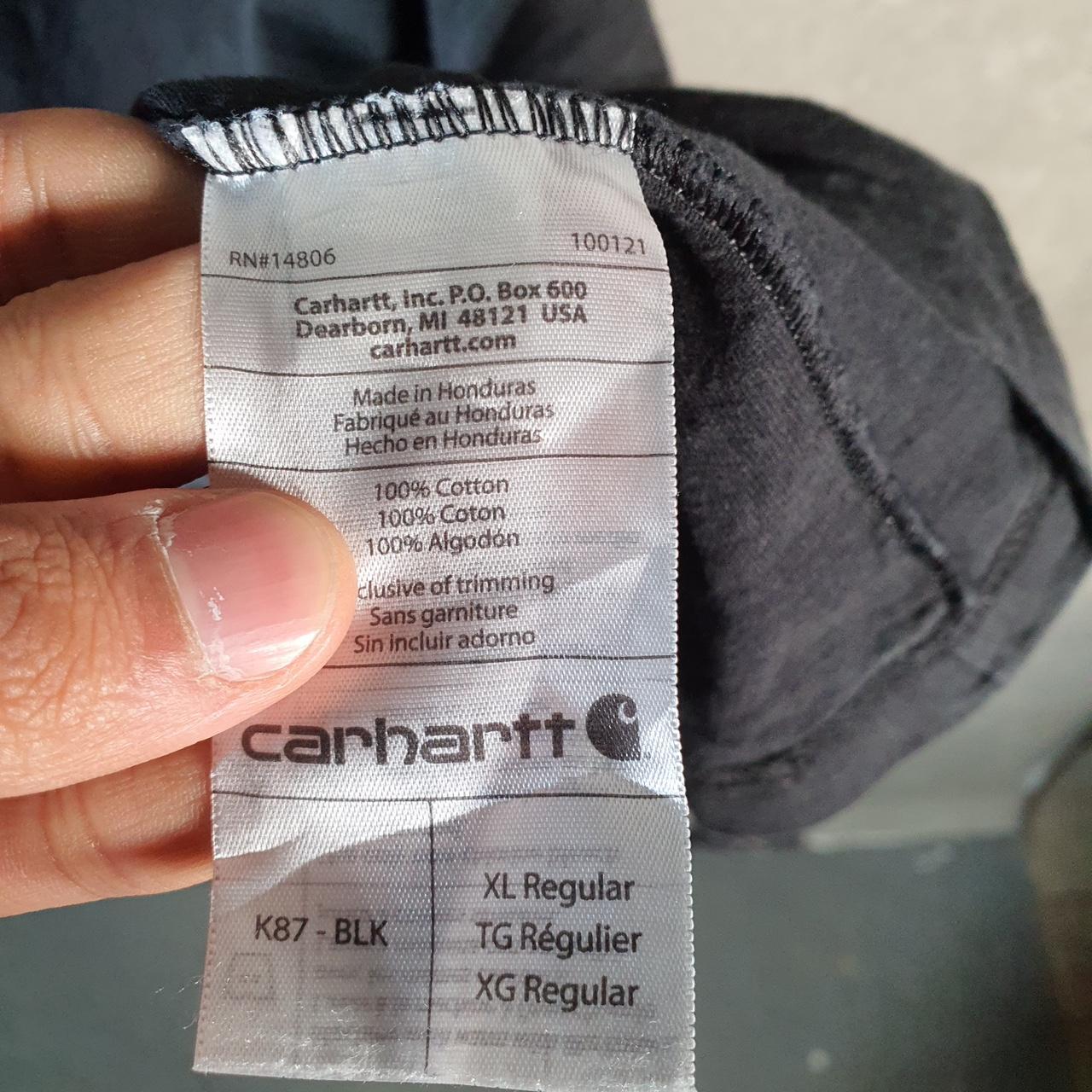Vintage Carhartt Pocket T Shirt Men’s XL Black Workwear Chore Utility Original Fit C9232