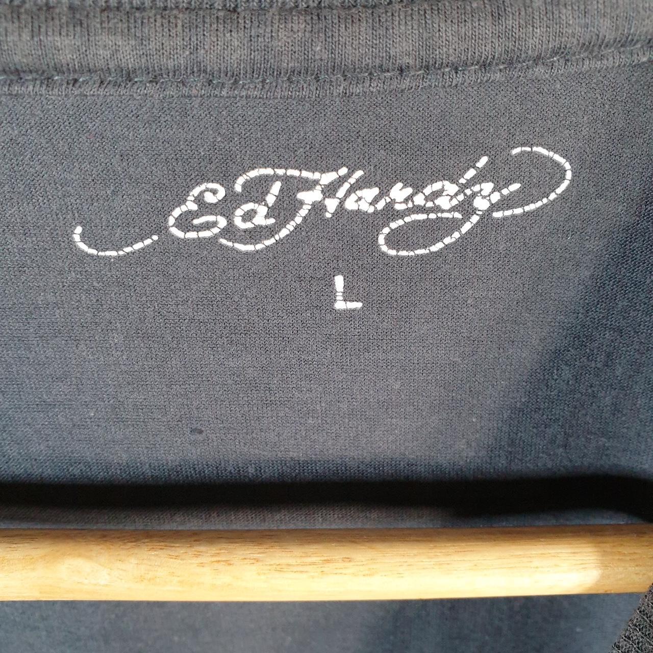 Vintage Ed Hardy T Shirt Men’s Large Black Christian Audigier Love Heart Graphic Skull Y2K