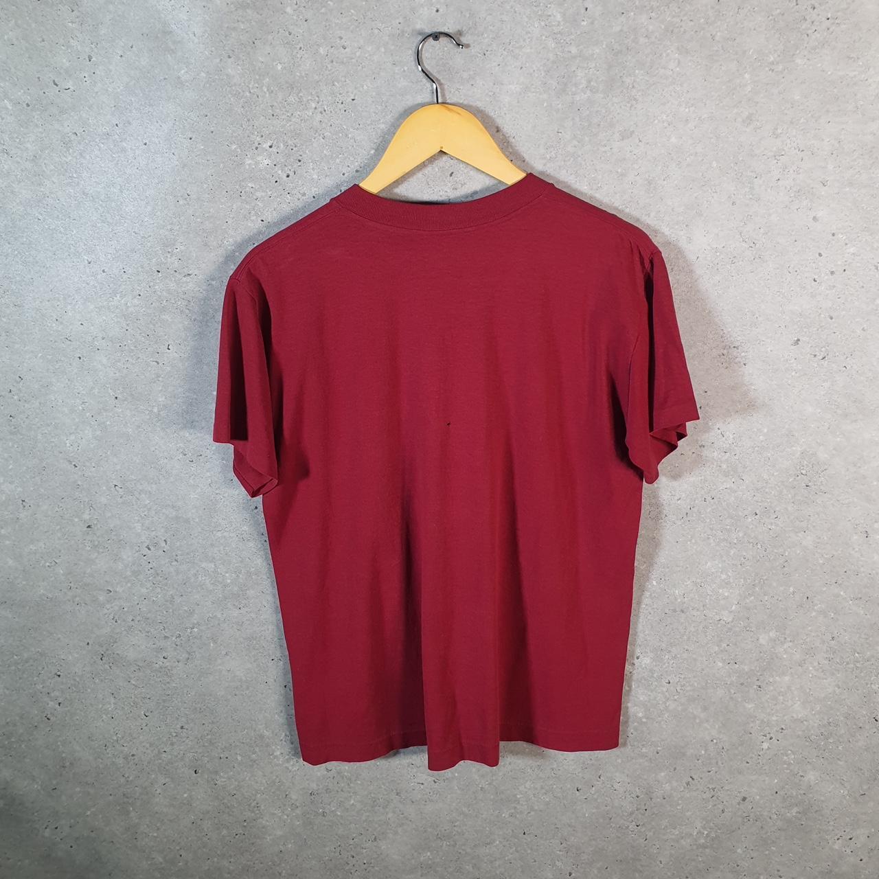 Vintage Trench Washington NFL 90s Graphic USA Single Stitch T Shirt Men’s Medium Red C9661