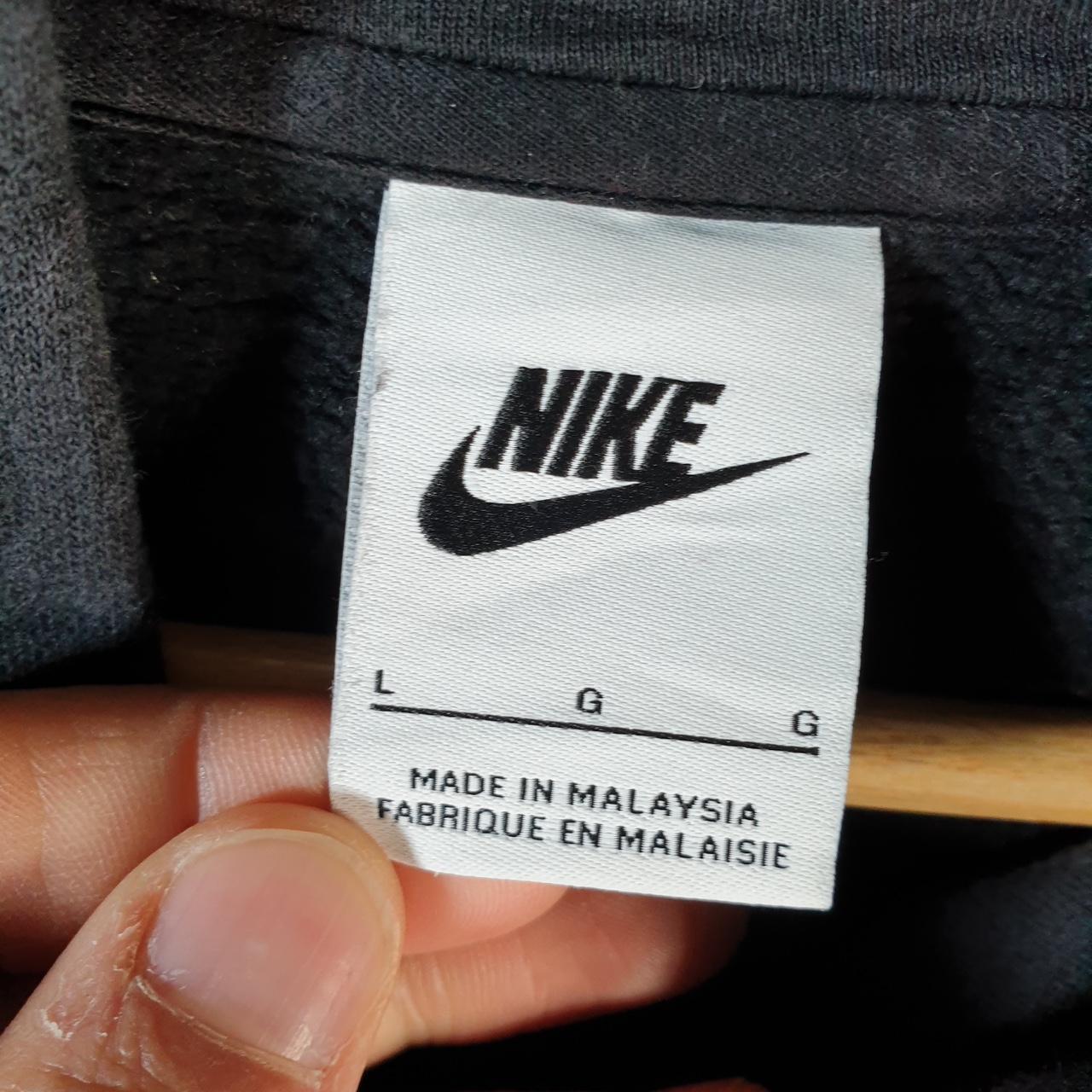 Vintage Nike Club Embroidered Hoodie Men’s Large Black Swoosh Y2K Pullover