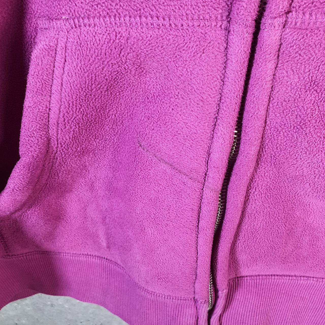 Vintage Dickies Full Zip Fleece Hoodie Womens Large Purple Spellout Logo Winter