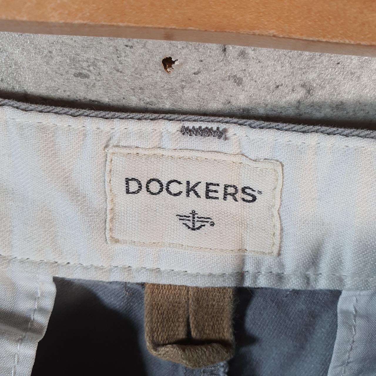 Vintage Dockers Chino Shorts Jorts Cargo Men’s W36 Grey Baggy Cotton A4401