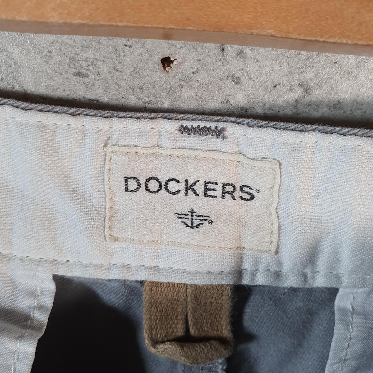 Vintage Dockers Chino Shorts Jorts Cargo Men’s W36 Grey Baggy Cotton A4401