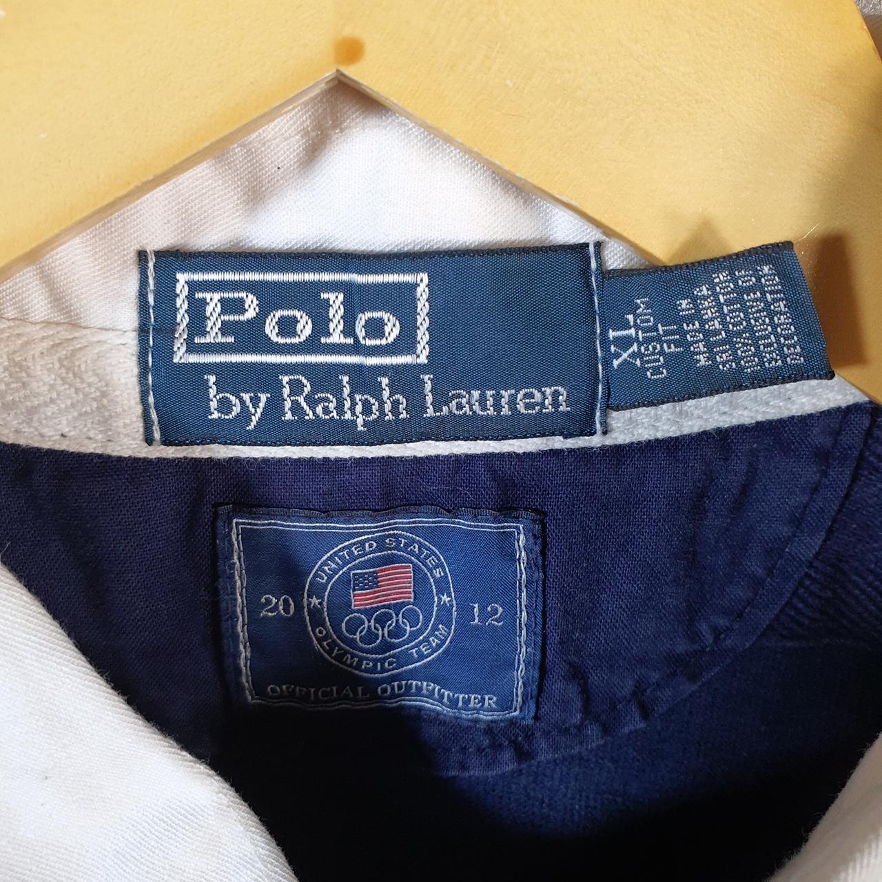 Vintage Ralph Lauren Polo Shirt USA Olympics Team 2012 Men’s XL Blue Pony