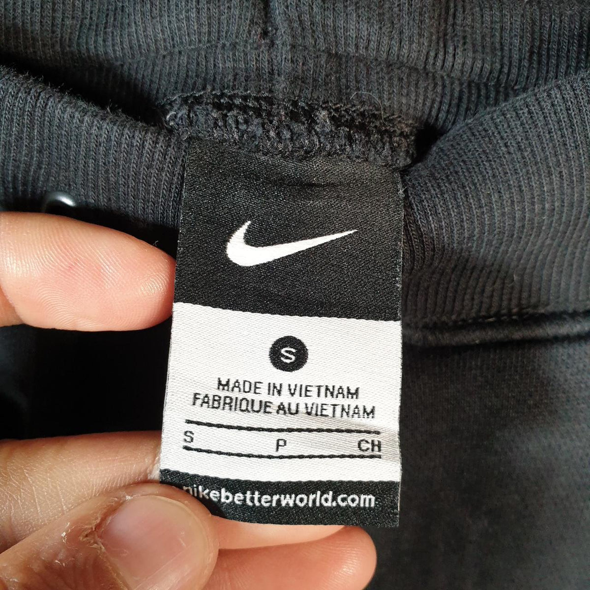Vintage Nike Sweatpant Joggers Mens Small Black Swoosh Sports Tracksuit Big Fish Vintage