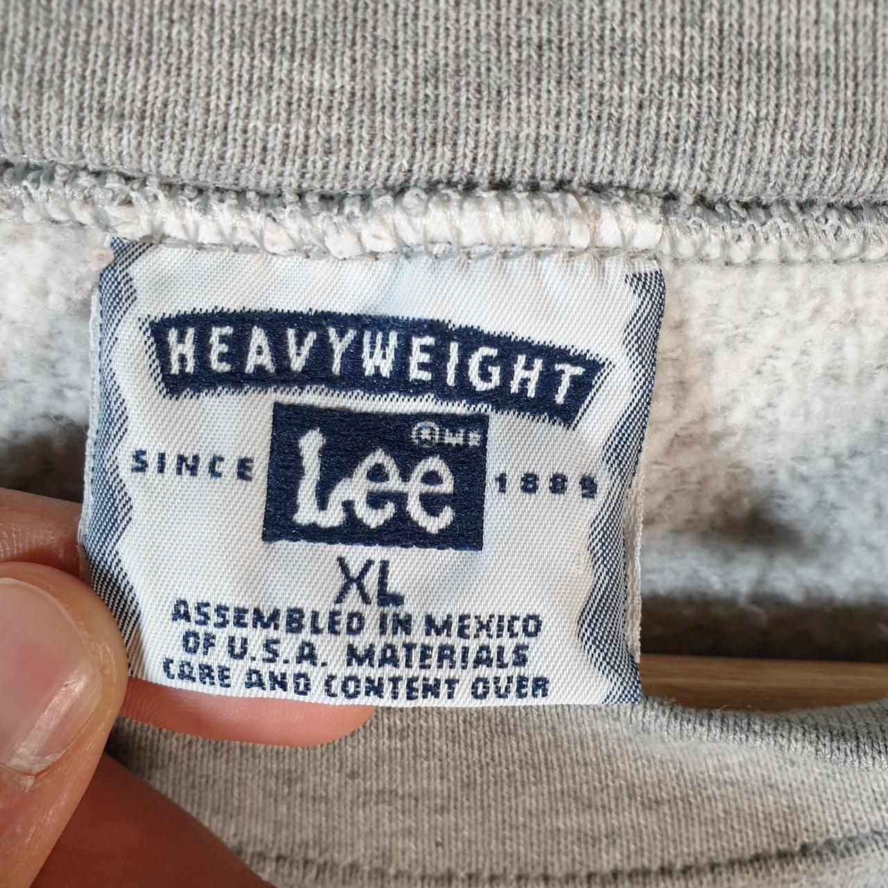 Vintage Lee Heavyweight Sweatshirt Men’s XL Grey USA Pullover Avon By The Sea