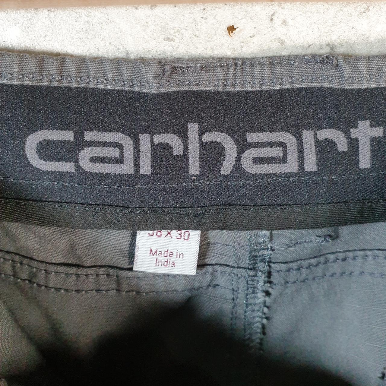 Vintage Carhartt Carpenter Trousers Mens W38 L30 Grey Relaxed Fit Workwear