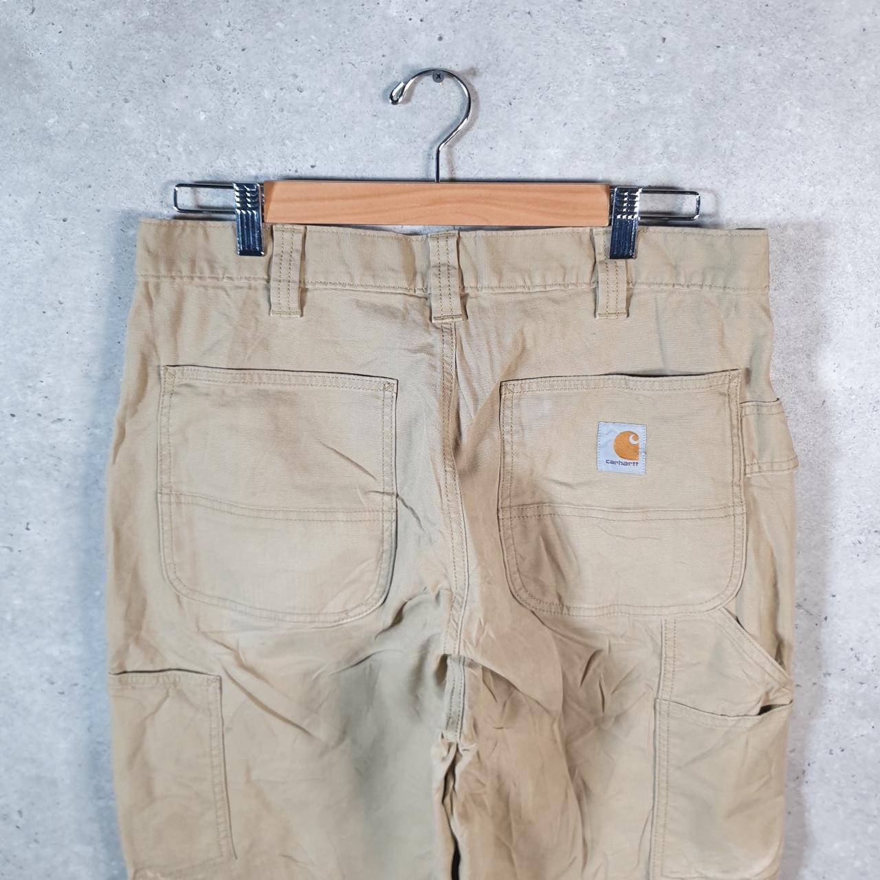 Vintage Carhartt Carpenter Trousers Mens W33 L30 Brown Loose Fit Workwear USA
