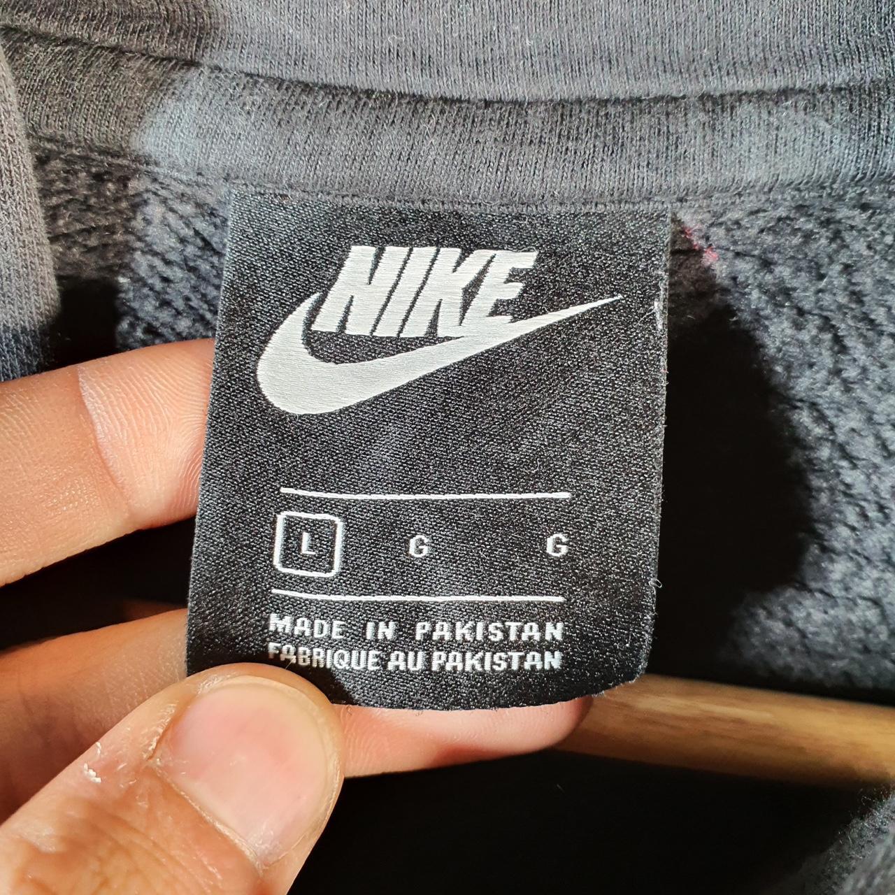 Vintage Nike Just Do It Hoodie Mens Large Black Swoosh Y2K Pullover Logo