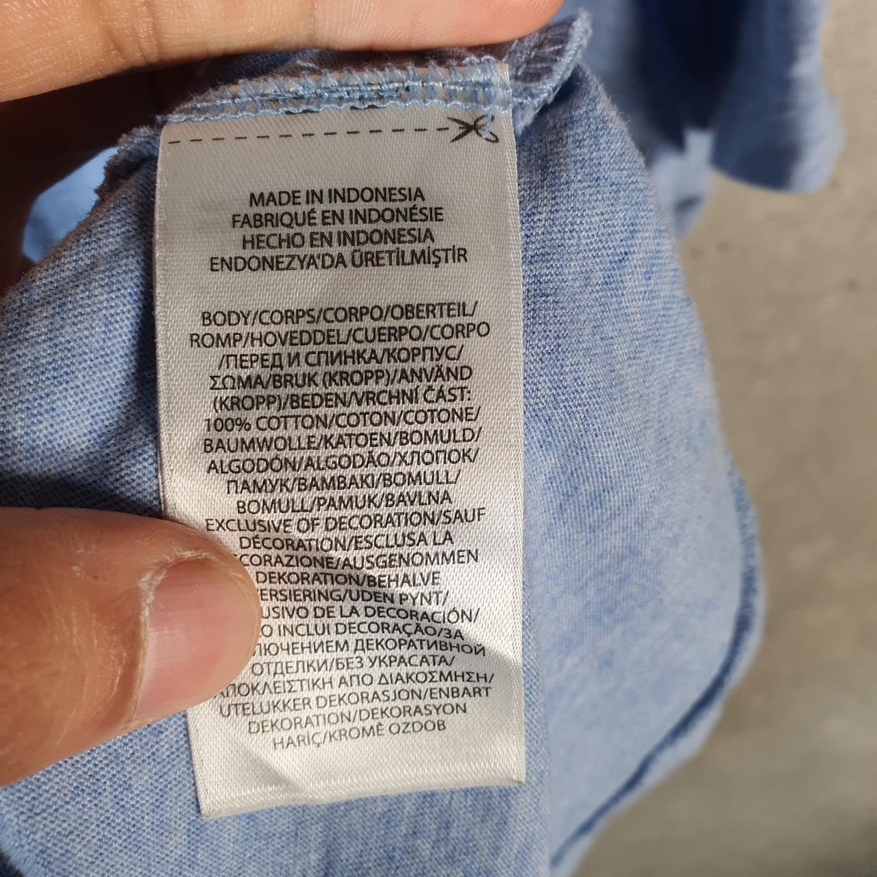 Vintage Ralph Lauren Polo Sport T Shirt Men’s Large Blue Custom Slim Fit Embroidered Pony C9024