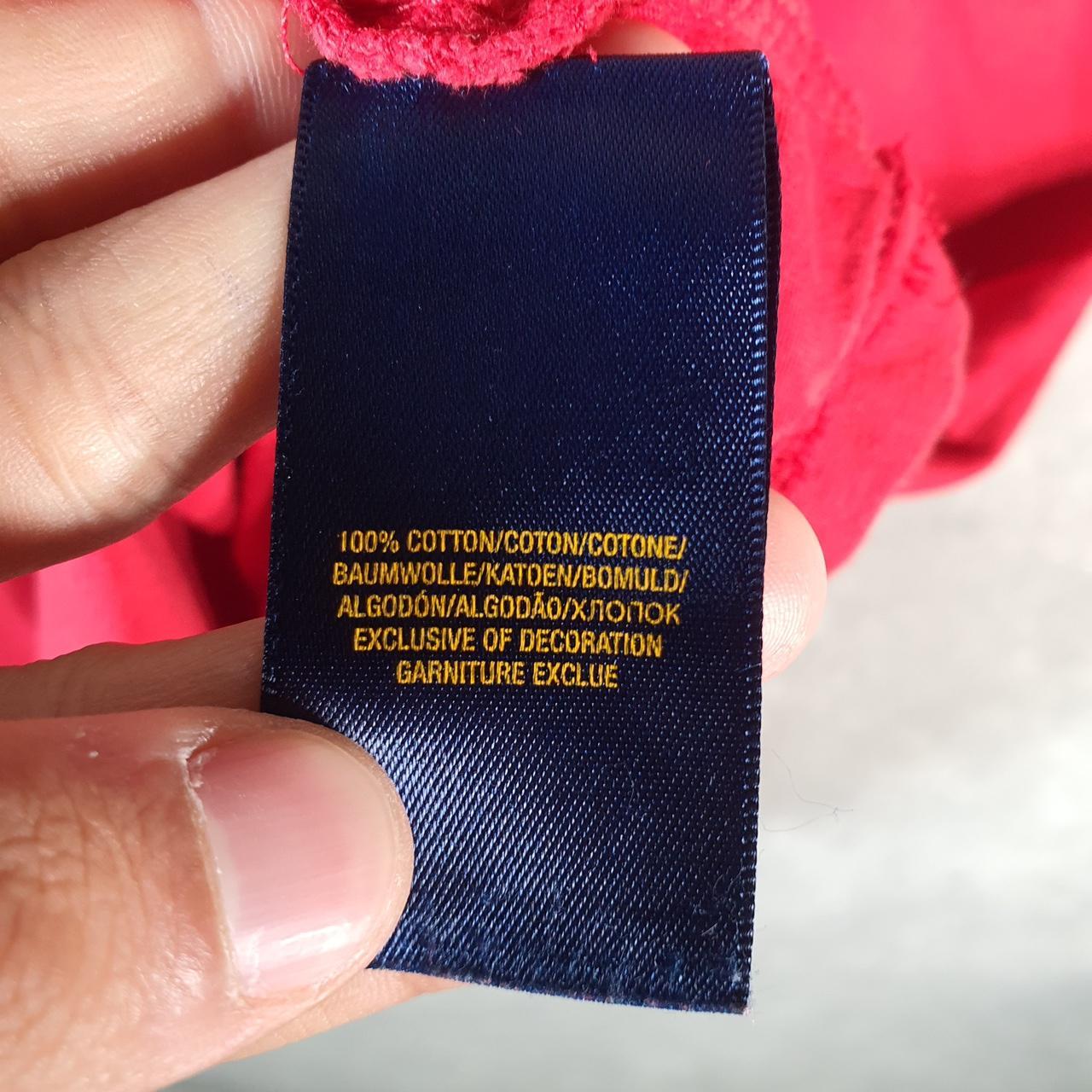 Vintage Ralph Lauren Polo Sport T Shirt Womens XL Red  Classic Fit Embroidered Pony C8699