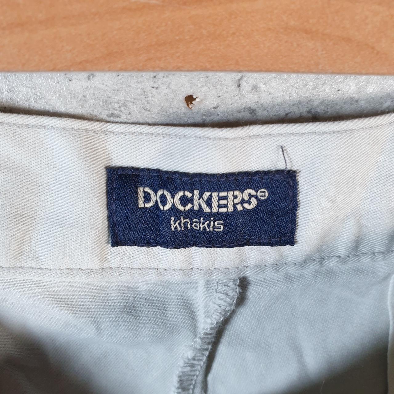 Vintage Dockers Shorts Jorts Cargo Men’s W36 Cream Baggy Cotton