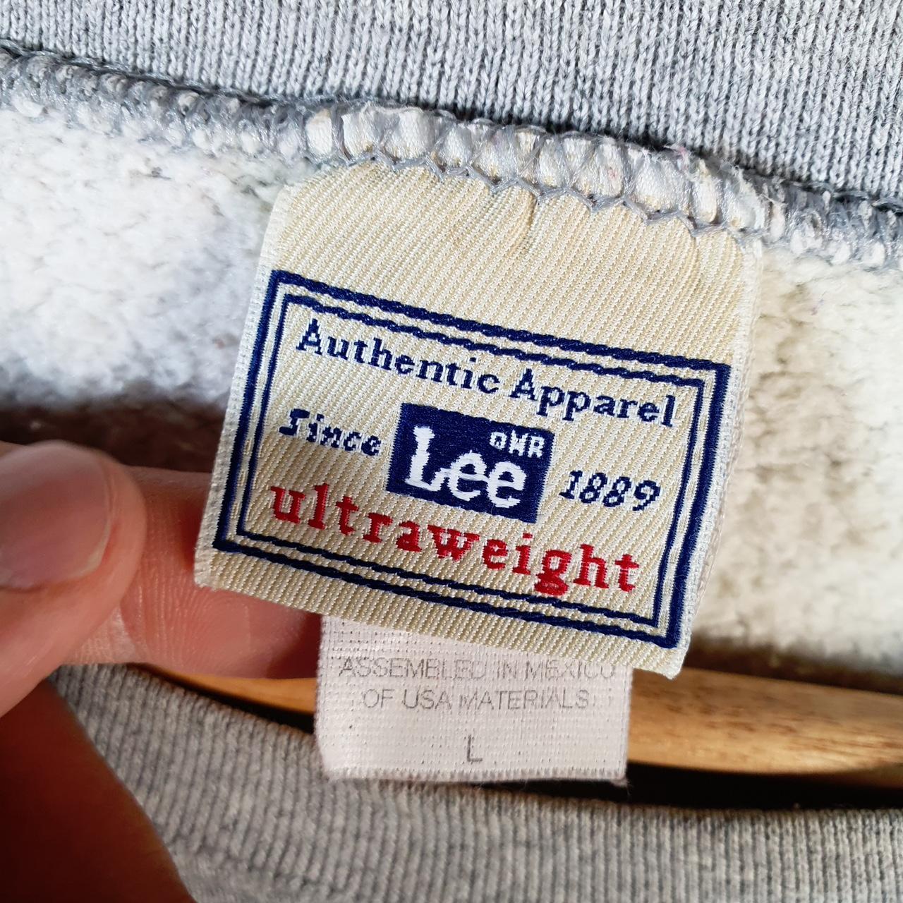 Vintage Lee Heavyweight Sweatshirt Men’s Large Grey USA Pullover Saturn Pullover