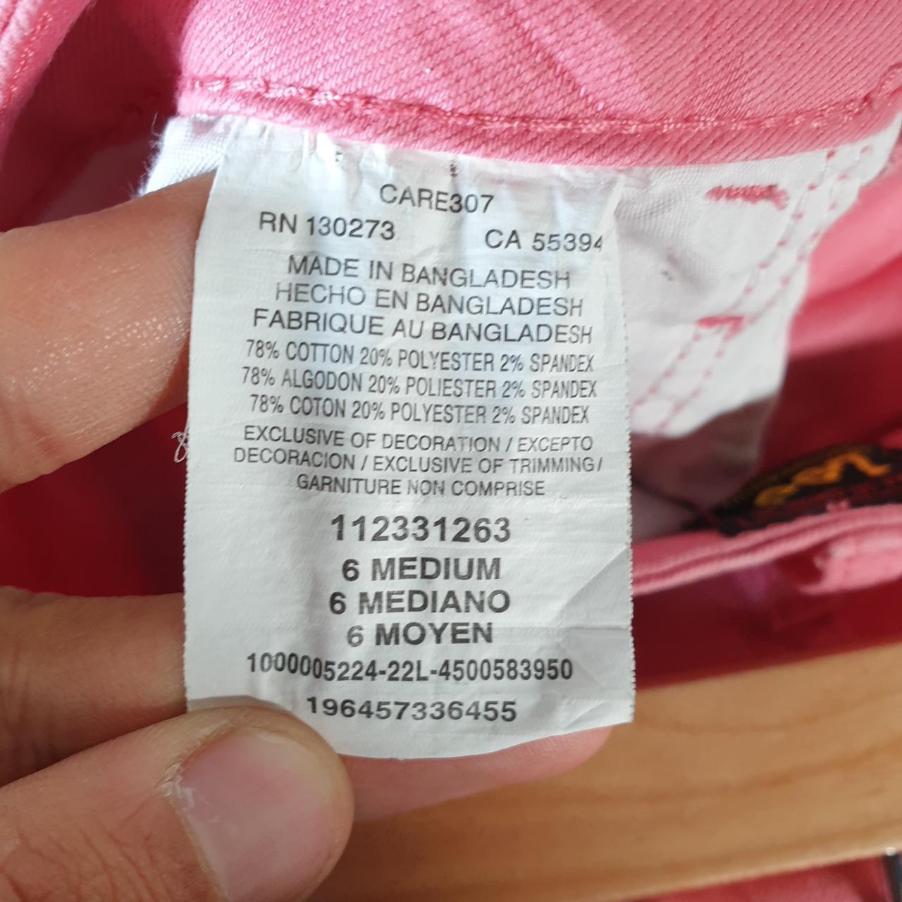 Vintage Lee Baggy Shorts Jorts Cargo Womens W28 Pink Relaxed Cotton