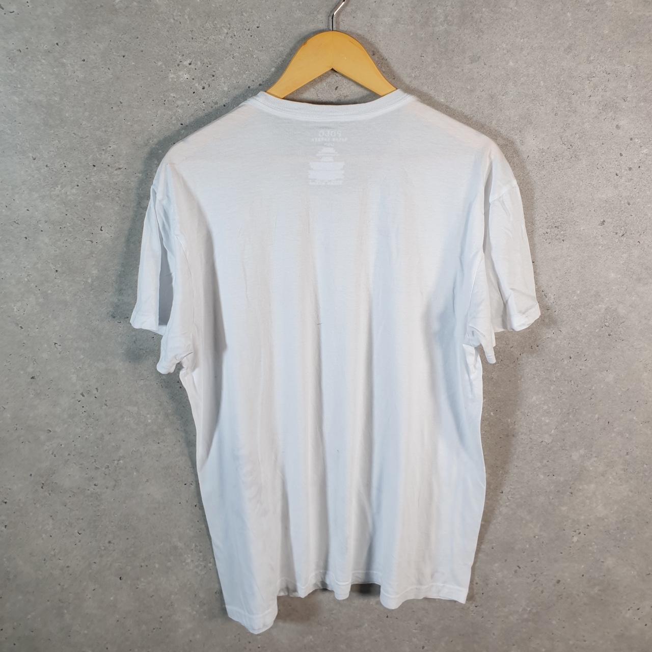 Vintage Ralph Lauren Polo Sport T Shirt Men’s Large White Classic Fit Embroidered Pony C8580