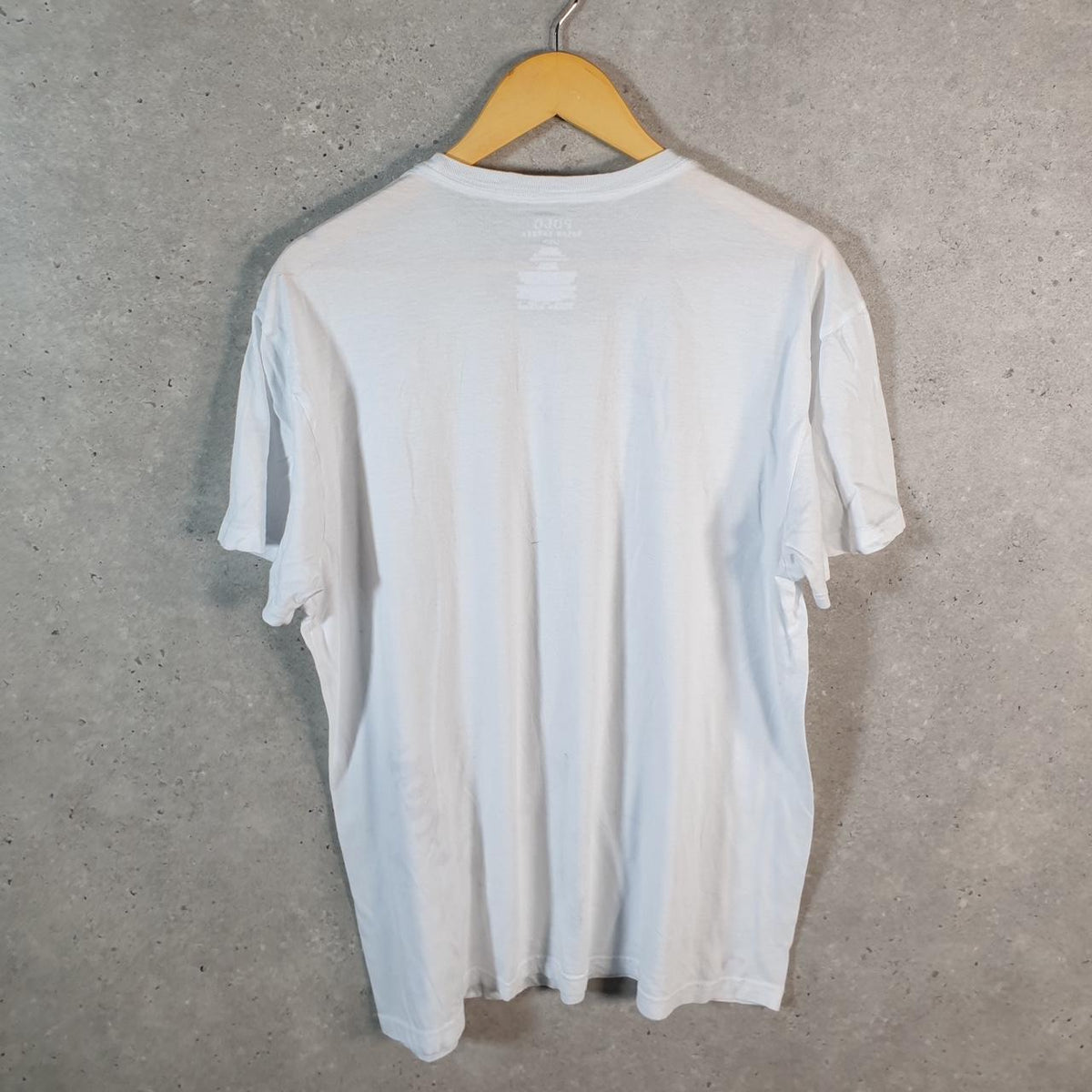 Vintage Ralph Lauren Polo Sport T Shirt Men’s Large White Classic Fit Embroidered Pony C8580