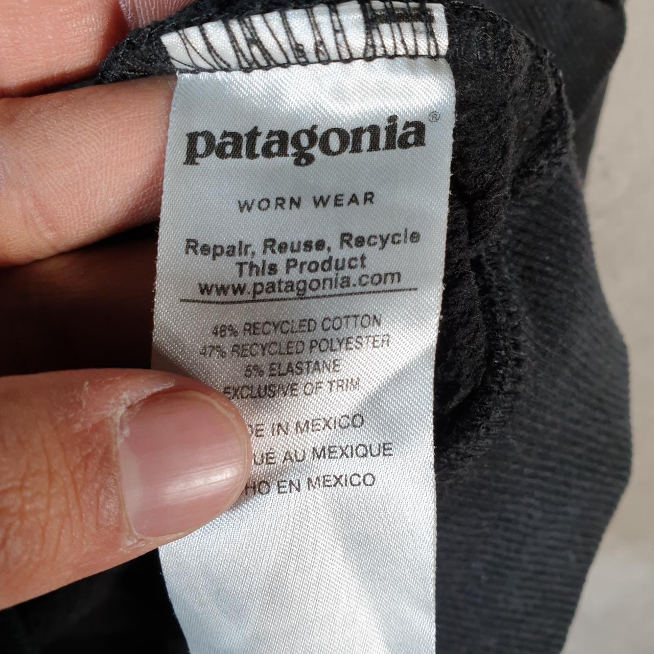 Vintage Patagonia Uprisal Hoodie Men’s Medium Black Pullover Regular Fit Spellout Logo