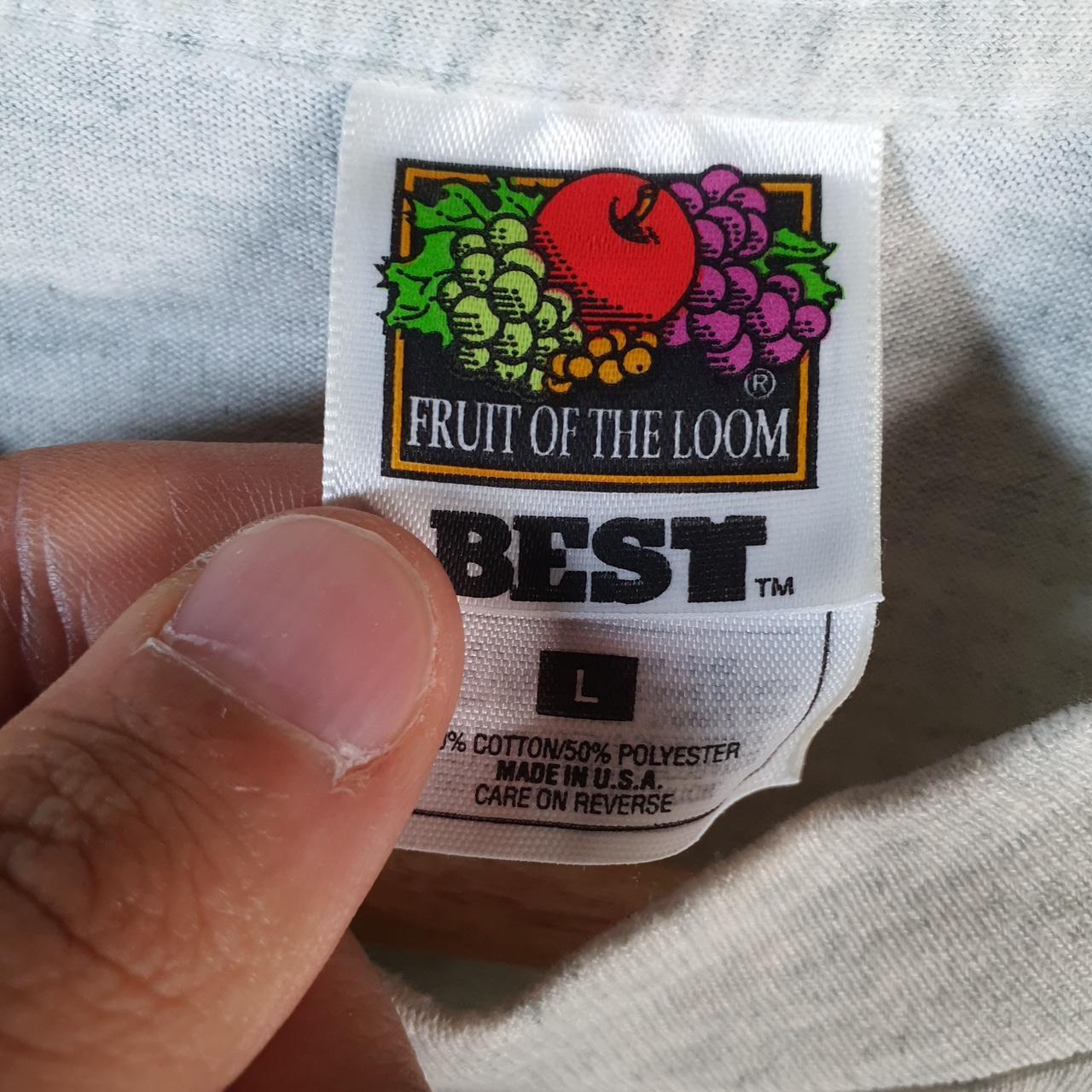 Vintage Fruit of the Loom Plaiville Hot Air Balloon 90s USA Single Stitch T Shirt Men’s Large Grey