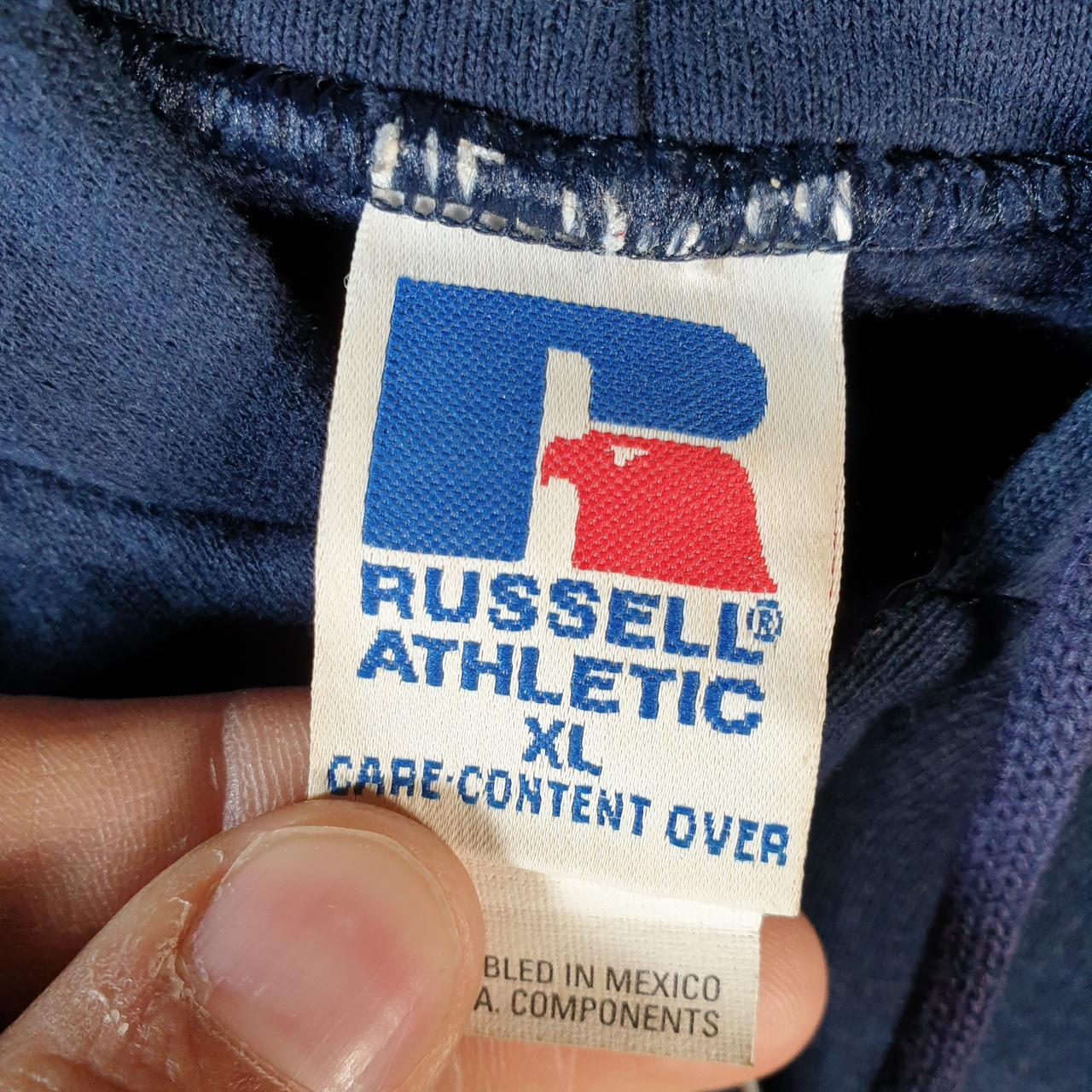 Vintage Russell Athletic Captain Randy Hoodie Men’s XL Navy Full Zip Baggy