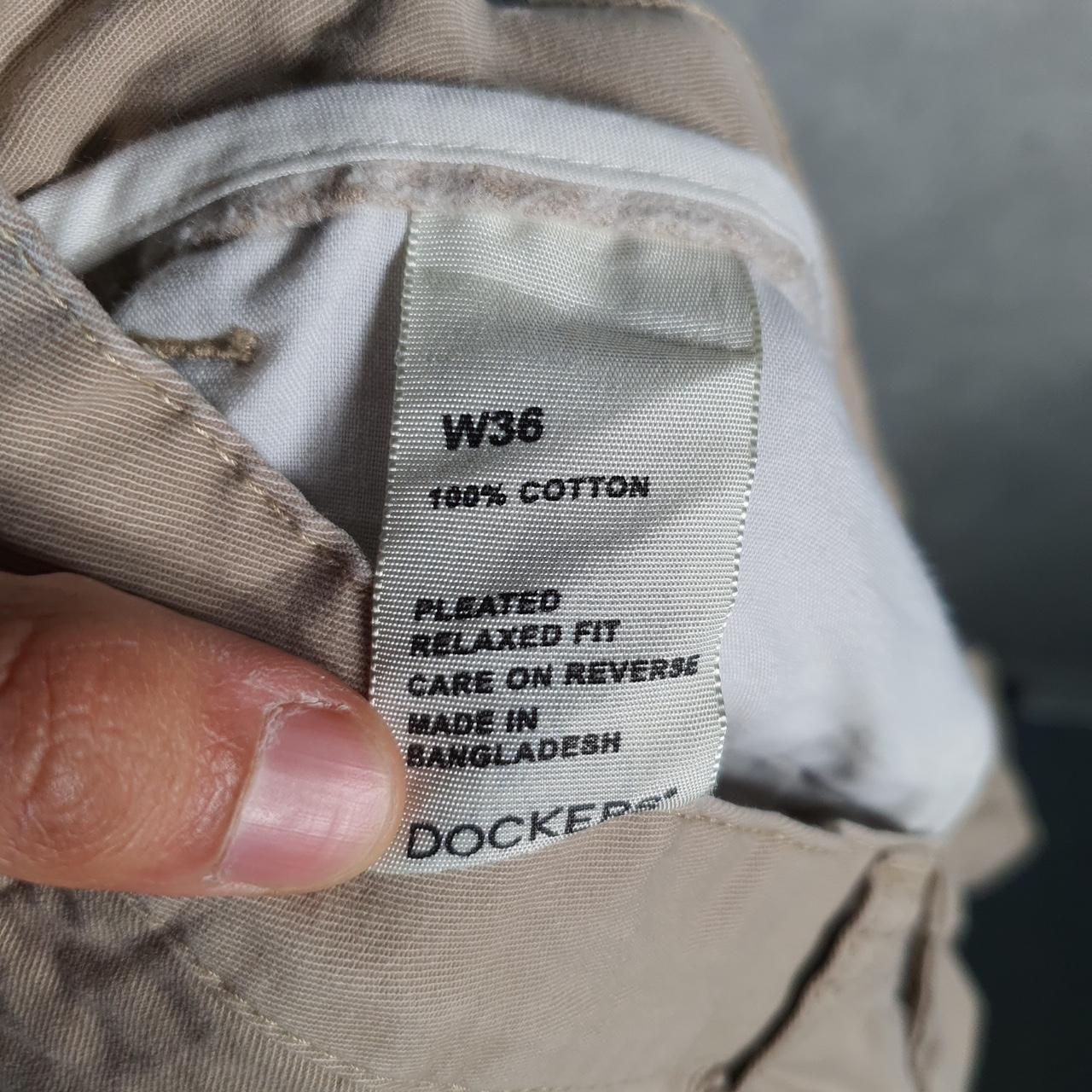 Vintage Dockers Chino Shorts Jorts Cargo Men’s W36 Brown Baggy Cotton A4448