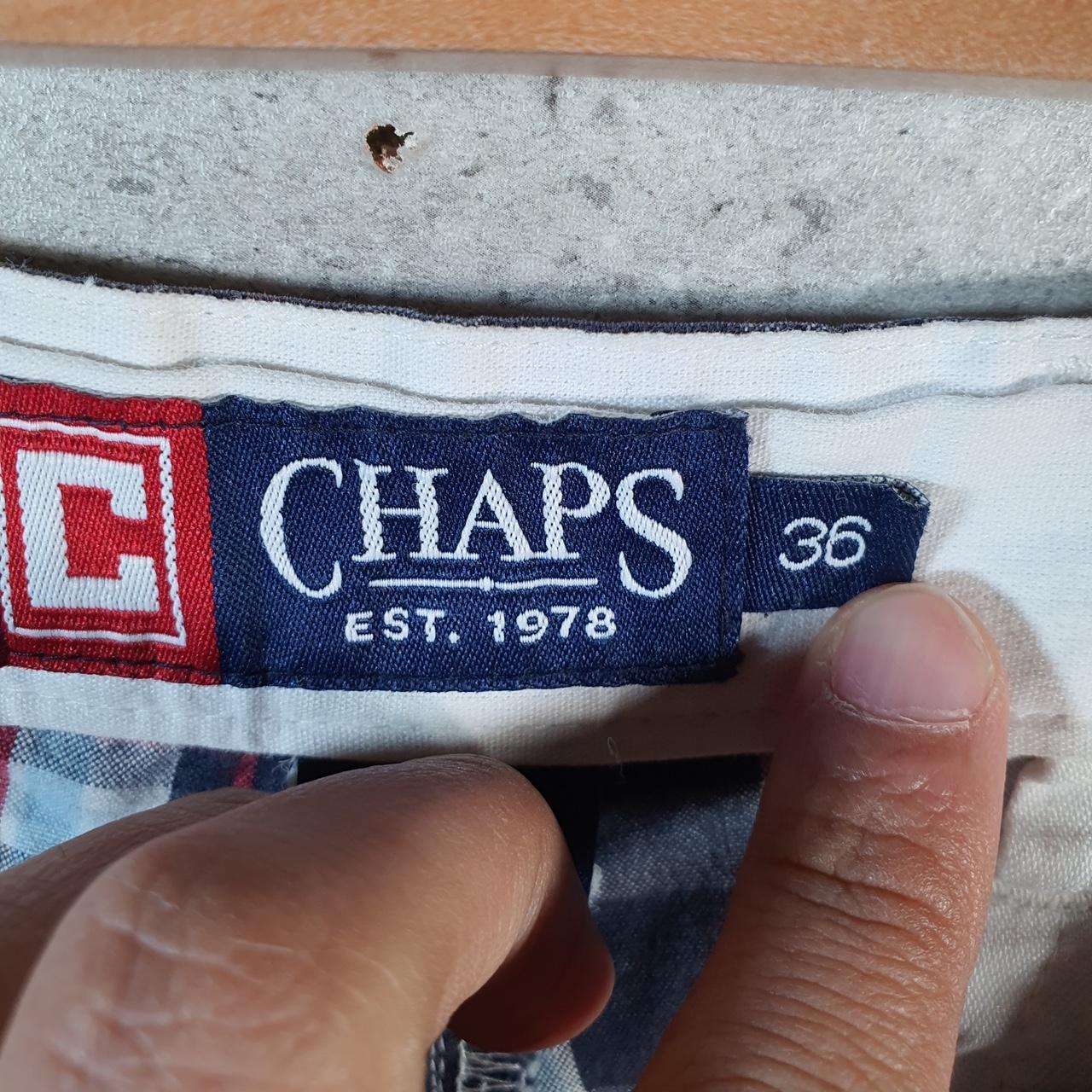 Vintage Chaps Ralph Lauren Polo Shorts Jorts Cargo Men’s W36 Checkered Baggy Cotton A4246