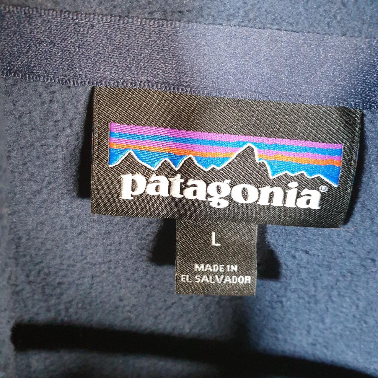 Vintage Patagonia Better Sweater 1/4 Zip Pullover Sweatshirt Mens Large Navy Blue