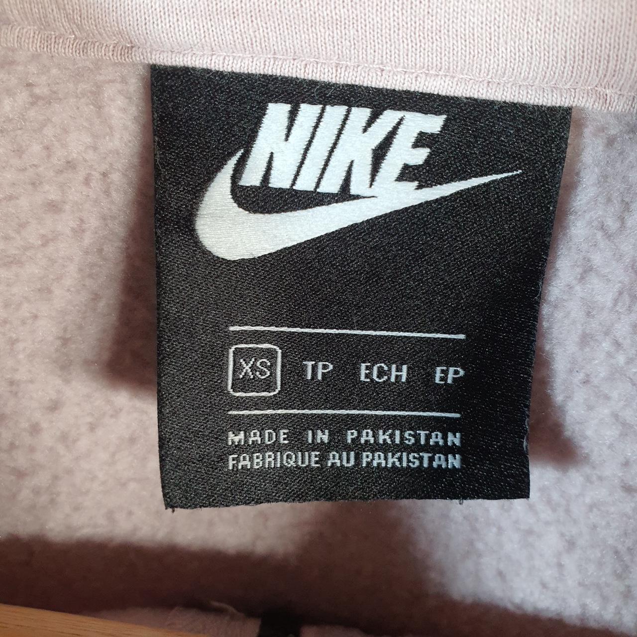 Vintage Nike Embroidered 1/4 Zip Sweatshirt Men’s XS Pink Swoosh Y2K Pullover