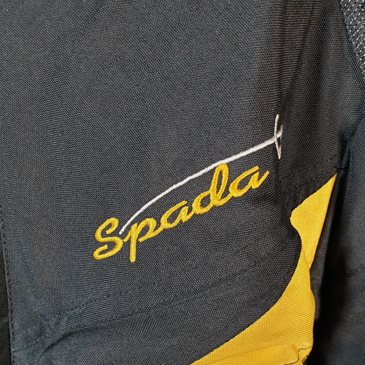 Vintage Spada Motorcycle Jacket Mens Small Black Armoured Padded Shoulder Elbows