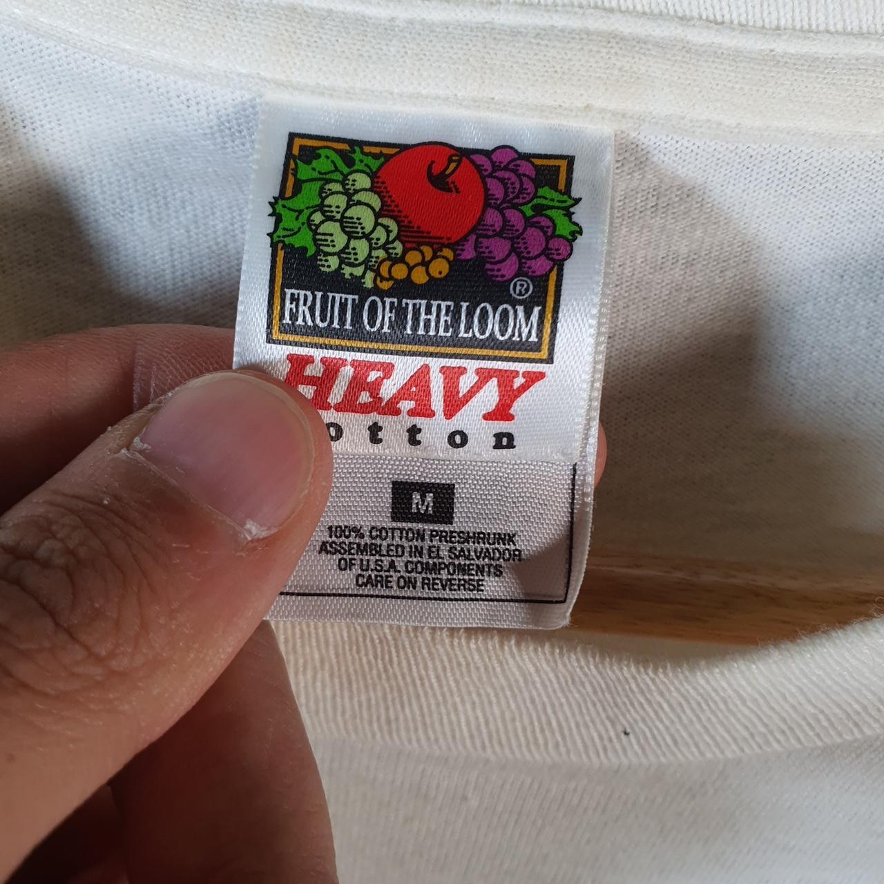 Vintage Fruit of the Loom Uncle Julios 90s USA Single Stitch T Shirt Men’s Medium White