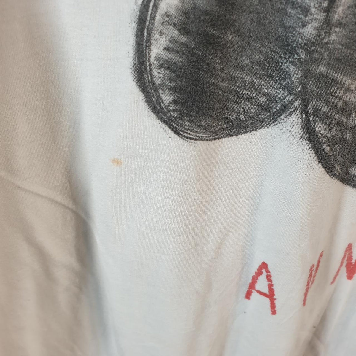 Vintage Disney Land Mickey Mouse T Shirt Auntie Womens  2XL White Graphic Cartoon