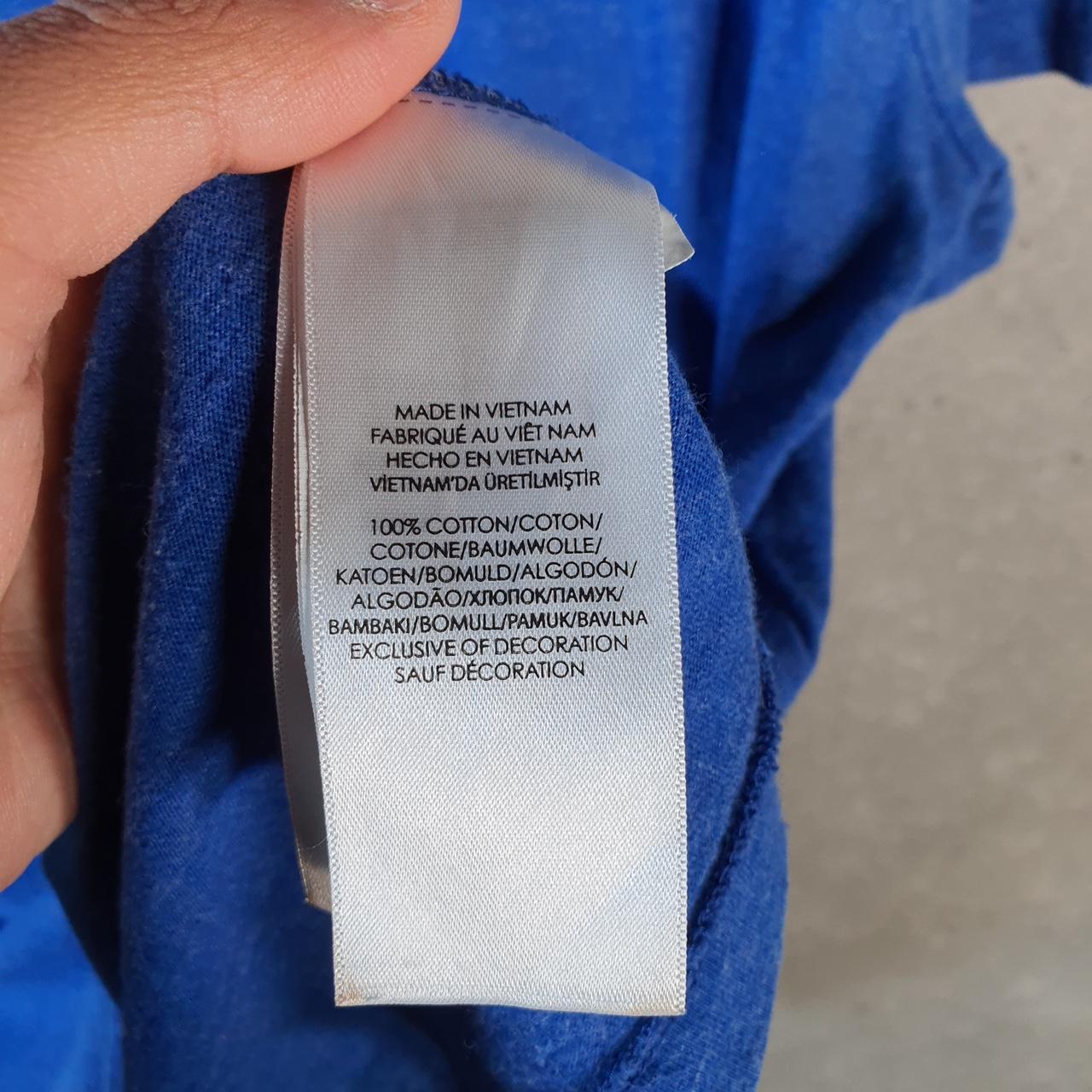 Vintage Ralph Lauren Polo T Shirt Men’s Medium Blue Embroidered Pony Classic Fit C9109